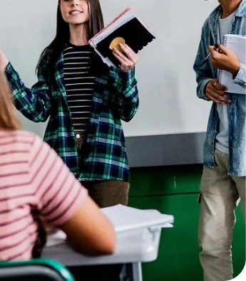 Aprendizado e convivência escolar.